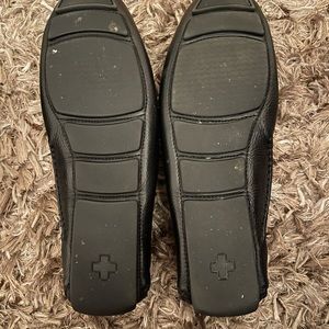 Bally shoes Men’s Wabler Loafer Black Pebble Leather Fabric Top Strap Size 12